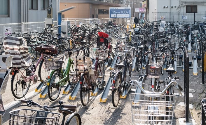 駅から1分の土地で民間駐輪場を経営