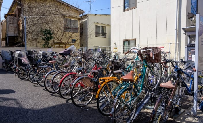 駅から2分の土地で有料駐輪場を経営