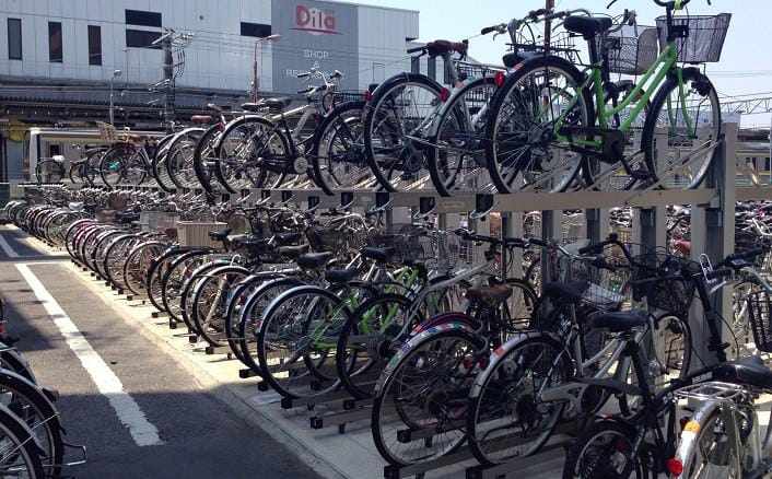 蘇我駅第1自転車駐車場に、垂直2段式自転車ラック：BC-W-AIRを導入。