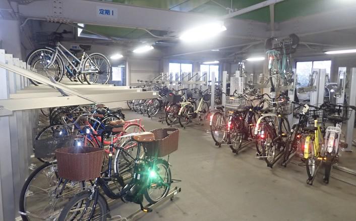 徳丸タウンブリッジ自転車駐車場に、垂直2段式自転車ラック：BC-W-AIRを導入。
