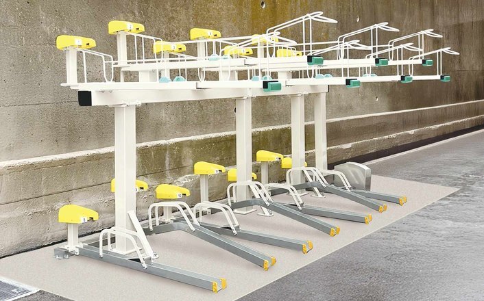 2段式駐輪機：D-YM-2GSのサムネイル写真。