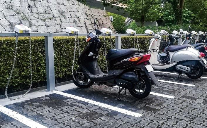 BPARKフレスコ南大沢第2駐輪場に、バイク駐輪機：SCR-B200を導入。